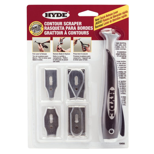 Hyde Contour Scraper Kit with 6 Blade