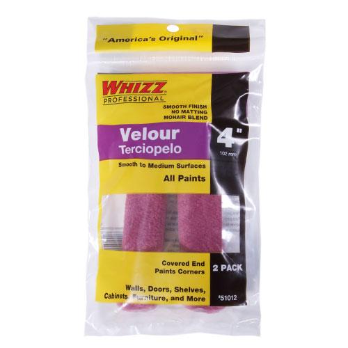 Whizz 4' Velour Refill Roller 2pk